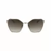 LONGCHAMP naisten aurinkolasit LO180S-727 Havana Brown Gradient perhonen cat-eye 58 mm