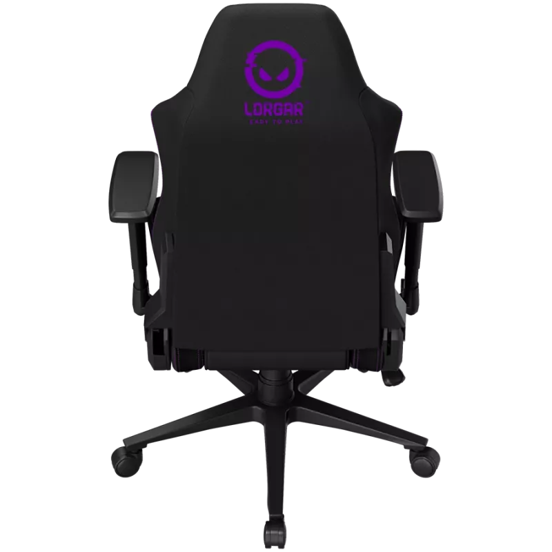 LORGAR CHA41 ergonominen pelituoli Advanced, Premium Anti-Stain -kangas, musta/violetti