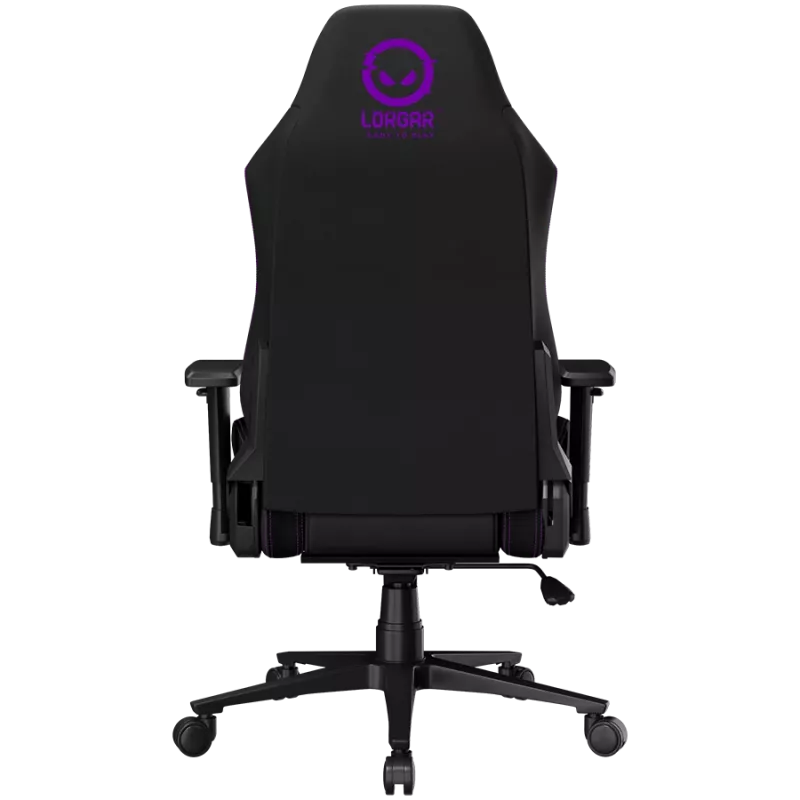 LORGAR CHA41 ergonominen pelituoli Advanced, Premium Anti-Stain -kangas, musta/violetti