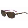 LOVE MOSCHINO naisten aurinkolasit MOL060S05L557 - havanna-asetaattikehykset, ruskeat polykarbonaattilinssit, 55/14/145 mm