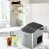 Lovio LVIM001SL Crystal Ice Home -jääpalakone – 12 kg/24h, 2,2L vesisäiliö, hopea/musta