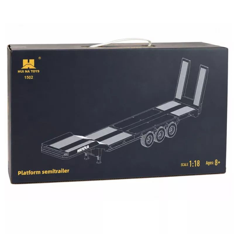 Matalapohjainen perävaunu Scania 770S Huina harmaa 1:18
