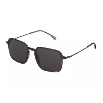 LOZZA MAN SL4214M546S9P aurinkolasit suorakaiteen muotoinen asetaatti musta kehys polarisoidut harmaat linssit UV400 54/20/145 mm