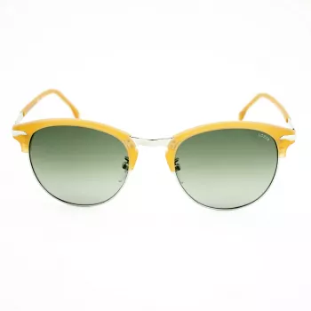 LOZZA SL2293M-579V miesten aurinkolasit, kulmikkaat, havanna-asetaattikehys, vihreät polykarbonaattilinssit, 52 mm
