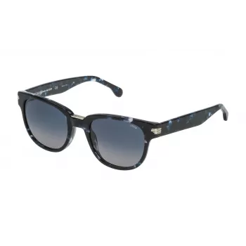 LOZZA SL4134M5206DQ unisex suorakaiteen muotoiset aurinkolasit Havana kilpikonnanvärinen asetaattikehys ruskea liukuvärjätty linssi 52/22/140 mm