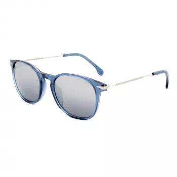 LOZZA SL4159M-955X unisex-suorakaiteen muotoiset aurinkolasit musta harmaa sävytetty 52 mm