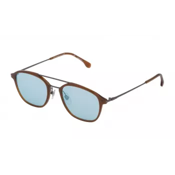 LOZZA SL4182M50T65X unisex-aurinkolasit - suorakaiteen muotoinen asetaattikehys - UV400-suoja - 50/20/145 mm