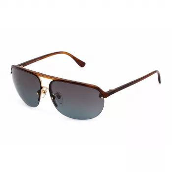 LOZZA SL4260-650706 miesten suorakaiteen muotoiset aurinkolasit dark Havana harmaa