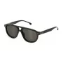 LOZZA SL4330-550D80 unisex-aurinkolasit - havanna-asetaattikehys, ruskeat gradient-polykarbonaattilinssit, 55/18/145 mm