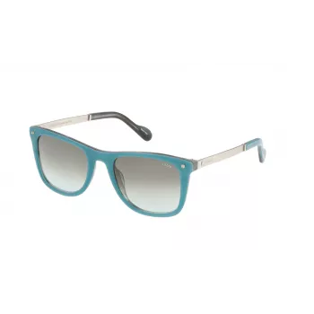 LOZZA unisex suorakaiteen muotoiset aurinkolasit SL4035M5306DK - ruskea havanna-asetaattikehys ruskeilla gradientti-polykarbonaattilinsseillä, UV400-suoja, 53 mm linssin leveys