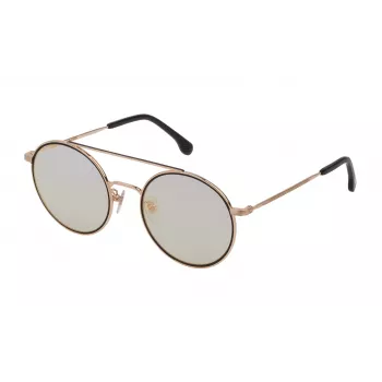 LOZZA unisex-aurinkolasit SL233553301C - havanna-asetaattikehys, ruskeat polykarbonaattilinssit, UV400-suoja, 53 mm linssin leveys