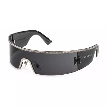 LOZZA naisten suorakaiteen muotoiset asetaatti-aurinkolasit SL2372S990579 musta/harmaa UV400