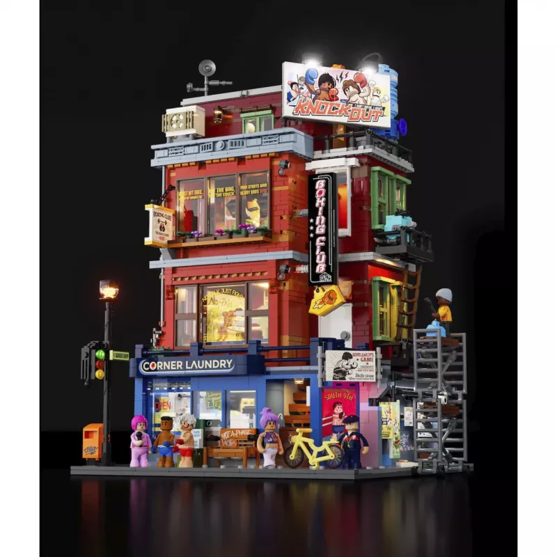 Lumibricks Boxclub LED-valosarja LEGO 10274 Haunted House -sarjaan