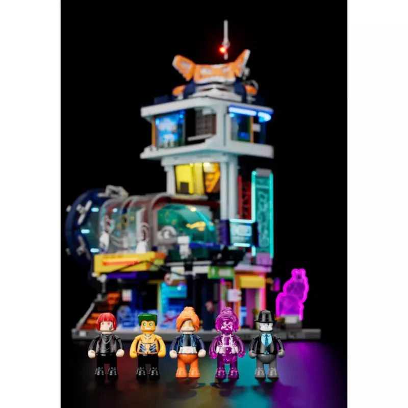 LUMIBRICKS Funwhole Medieval Watchtower rakennuspalikkasarja LED-valaistuksella (1368 osaa)
