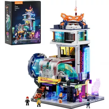 LUMIBRICKS Funwhole Medieval Watchtower rakennuspalikkasarja LED-valaistuksella (1368 osaa)
