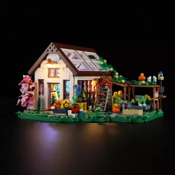 Lumibricks sisäkasvihuone täysspektri-LED-kasvivalolla, hydroviljelyjärjestelmä, 6 kasvikapselia, 2,5 l vesisäiliö, valkoinen