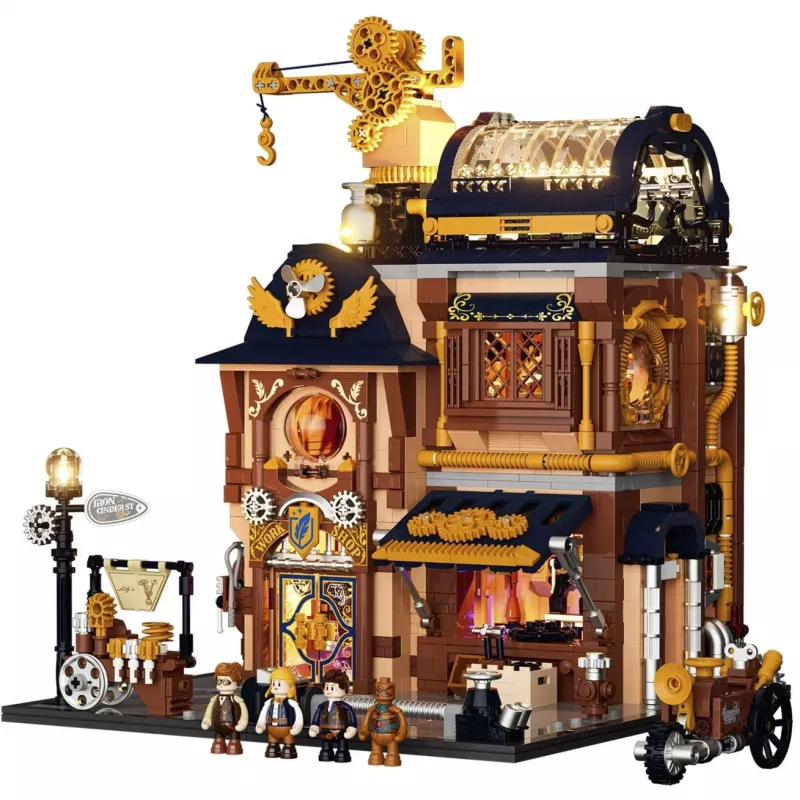 Lumibricks Steampunk Memory Shop DIY-miniatyyri nukkekodin rakennussarja