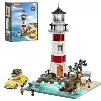 Lumibricks Sunrise Lighthouse rakennuspalikkasarja LED-valaistuksella