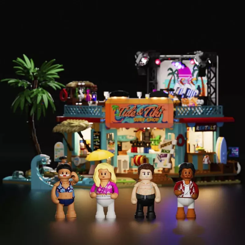 Lumibricks Surfshop valaistu rakennuspalikkasarja