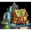 Lumibricks Waterfall Hut rakennussarja LED-valaistuksella