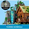 Lumibricks Waterfall Hut rakennussarja LED-valaistuksella