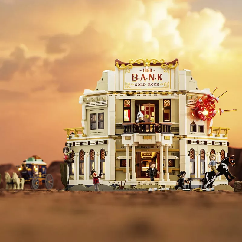 Lumibricks Western Bank Heist rakennussarja 1050 osaa