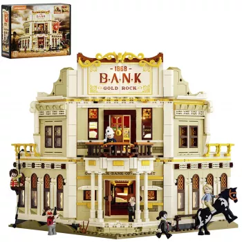 Lumibricks Western Bank Heist rakennussarja 1050 osaa