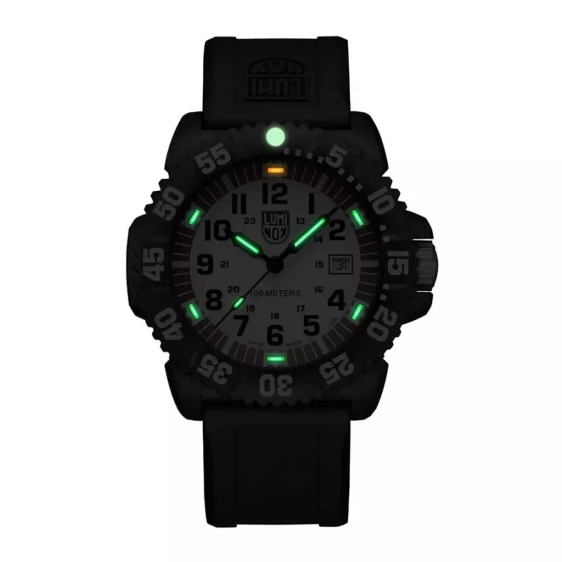 LUMINOX Atacama Field Automatic 1900 Series X2.2057 miesten kello 44mm musta kellotaulu musta nahkaranneke