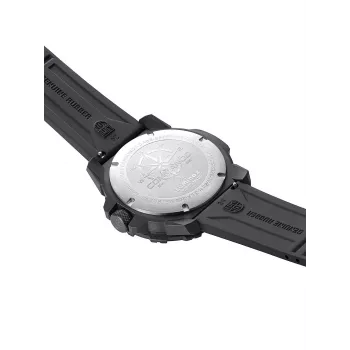 Luminox Atacama Field Day Date miesten kello XL.3321 45 mm musta kellotaulu musta nahkaranneke