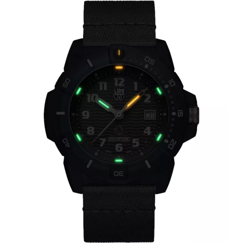 LUMINOX miesten XS.8902.ECO Pacific Diver Ripple kello 46 mm