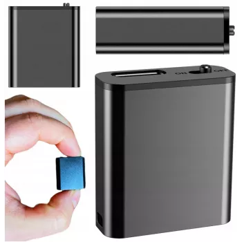 LUXURY-GOODS mini vakoiluäänitin pieni 16GB DSP-tunnistus magneetti avaimenperä HQ