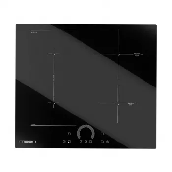MAAN PIND604LRC1 induktioliesi 4 keittoalueella, Touch-slider, PowerBoost, ajastin, lapsilukko, kehyksetön keraaminen lasi, 7,4 kW, musta