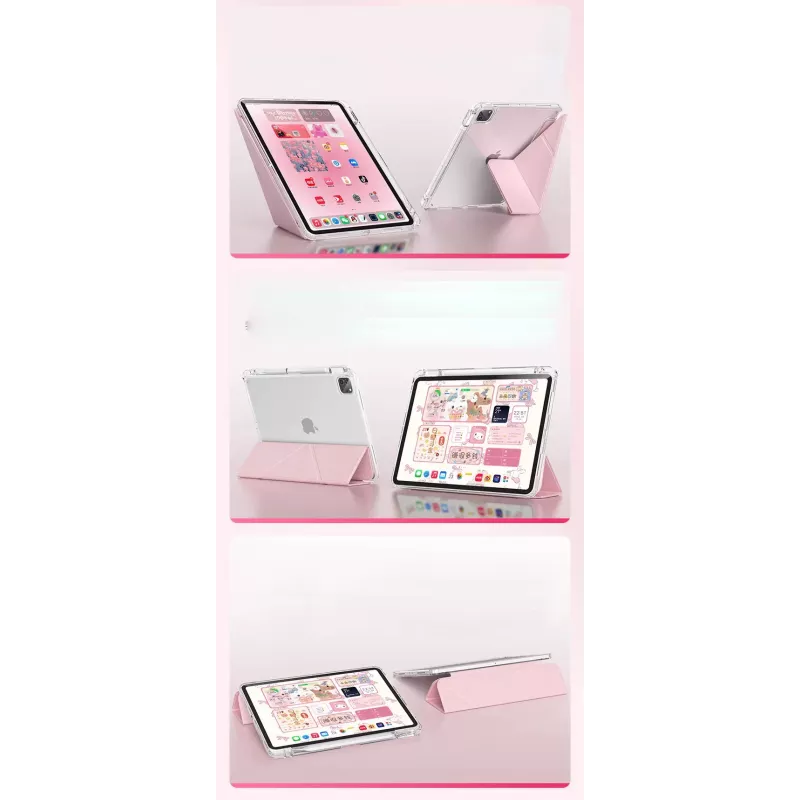 MACHINO TAB kotelo iPad Pro 12.9 2018-2022/ AIR 13 2024 vaaleanpunainen