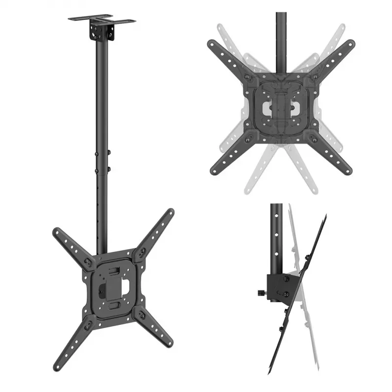 Maclean MC-174 kattoteline 23-55 tuuman televisioille, 35 kg, VESA 400x400, musta