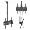 MACLEAN MC-175 kattoteline 37–75 tuuman televisioille, 50 kg, VESA 400x400, musta