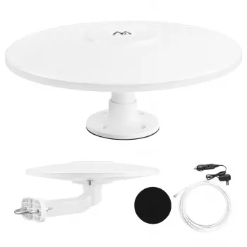 Maclean MCTV-103 aktiivinen ympärisäteilevä antenni DVB-T/T2 HEVC matkailuautoon, 12V