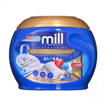 MADONIS Mill astianpesuainesarja - 3 osaa (sitruuna-astianpesuaine, astianpesukoneen neste, suola)