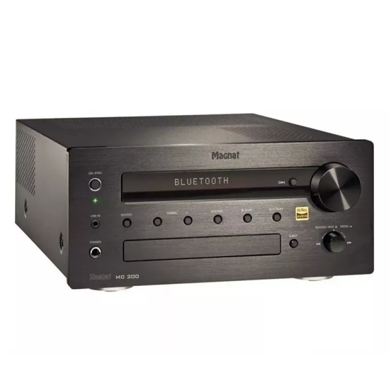 MAGNAT MC-200 stereovahvistin Bluetooth 5.0:lla, Wi-Fi:llä, DAB+:lla ja Phono MM -tulolla