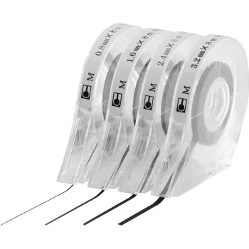 MAGNETOPLAN HOLTZ itseliimautuva merkintänauha, musta, 2,4 mm x 8 m, suunnittelutauluille, 1 rulla (40103)