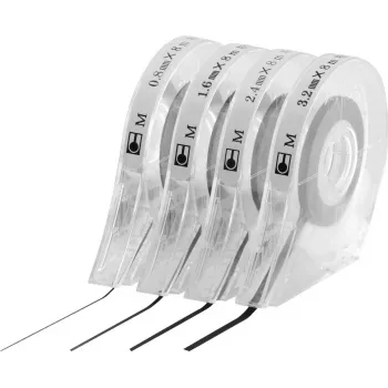 MAGNETOPLAN HOLTZ merkintänauha itseliimautuva merkintänauha, musta, 1,6 mm x 8 m, valkotauluille ja suunnittelutauluille (40102)