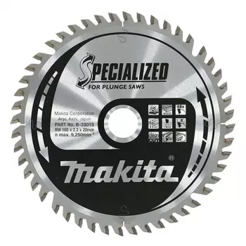 Makita B-33015 pyörösahanterä, 165 x 20 mm, 48T, erikoistunut puulle