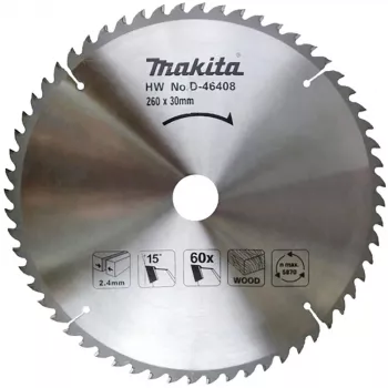 Makita D-46408 sirkkelin terä 190 mm 40 hammasta TCT ATB hienoleikkaus Makforce