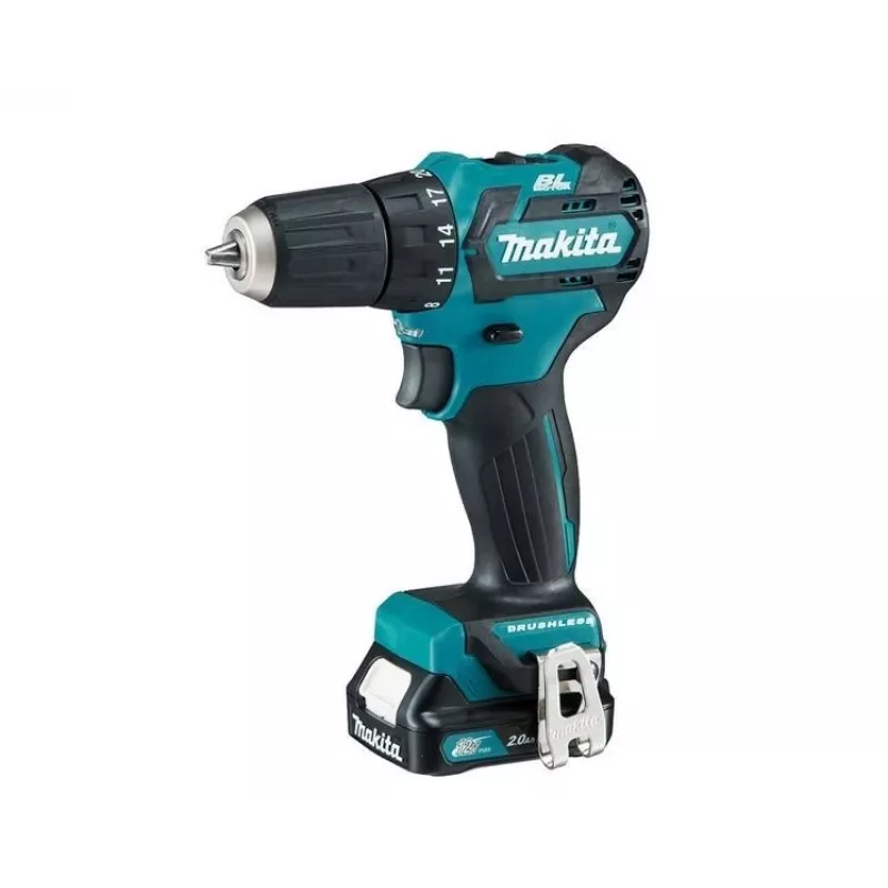 Makita DF332DSAE 12V Max CXT harjaton porakone-ruuvinväännin-sarja (2x2,0 Ah)