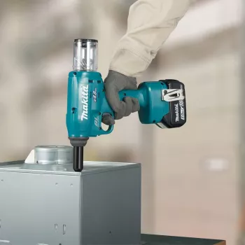 Makita DRV150ZJ 18V LXT harjaton akkuniittaaja (vain laite, 10 kN, 2,4-4,8 mm, Makpac-laukku)