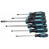 Makita E-10512 ruuvimeisselisarja, 6 osaa (tasapää/Pozidriv)