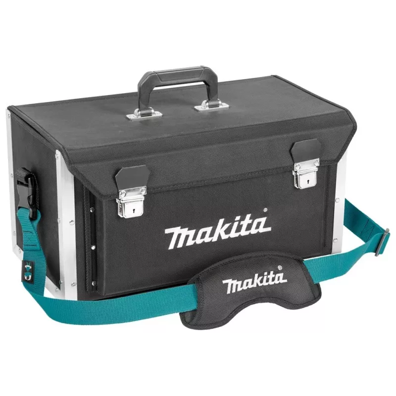 MAKITA E-15394 avoin työkalukassi 50/25, 20 taskua, 15 kg kuormitus, musta/sininen