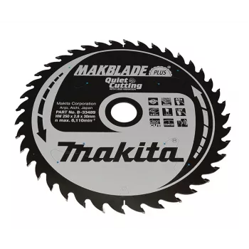 MAKITA MAKBLADE PLUS pyörösahanterä 250x30x40T puu
