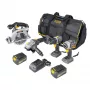 Makita UUSI 4-TEILIGES WERKZEUGSET 18V LXT harjaton yhdistelmäsarja (2x4,0Ah)
