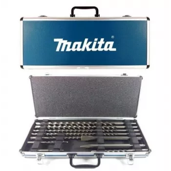 MAKITA SDS-Plus pora- ja talttasarja 10-osainen alumiinilaukku D-42385