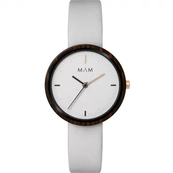 MAM Ferra unisex-kello MAM658 33 mm hopea musta